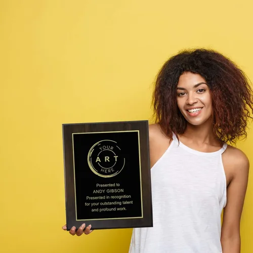 Vista 3 de Placas y premios grabados personalizados. Ideales para jubilación, agradecimiento, reconocimiento militar, logros especiales, memoriales, deportes