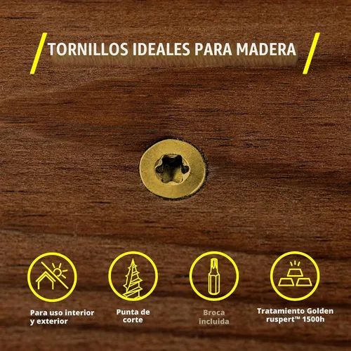 Vista 6 de Grindy - Tornillos para madera #9 x 2 1/2 pulgadas (paquete de 300/2.6 libras) – Tornillos de cubierta autoperforantes I resistentes a la corrosión