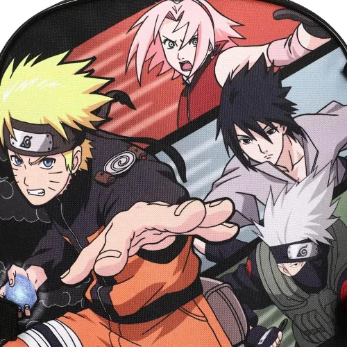 Vista 3 de Naruto Anime Character Print Orange and Black - Juego de mochila de 5 piezas para niños Multi colorido