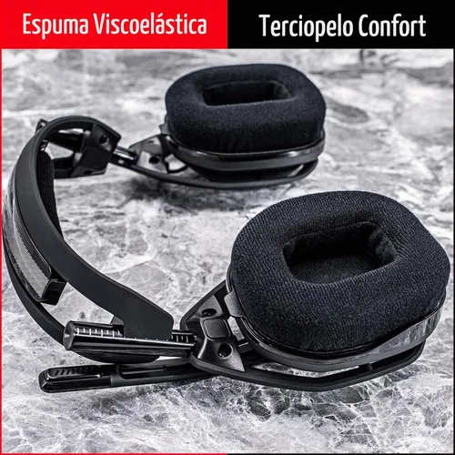 Vista 7 de Diadema con almohadillas compatibles con auriculares Astro A40 TR (terciopelo)