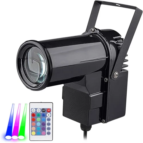 Vista 9 de 9w RGB Beam Lights para la luz de la bola del disco, Spotlight+Mirror Ball Lights Spot Light Stage