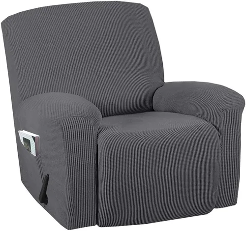 Vista 12 de Funda para silla reclinable, mezcla de poliéster, suave, para sofá, fundas protectoras elásticas con parte inferior elástica, tela tejida jacquard