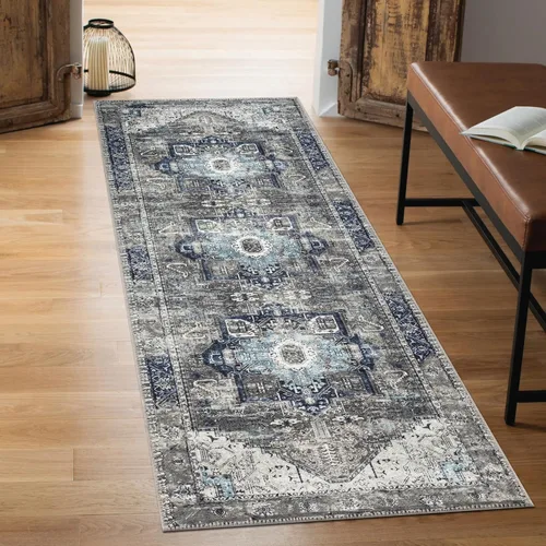Vista 62 de Keen Home Design - Tapete lavable a máquina con respaldo antideslizante, para entrada, cocina, baño, lavandería, vintage de pelo orto y duradero