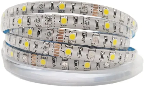 Vista 5 de 5050 RGBW RGB+blanco frío (6000K-7000K) 150RGB+150White LED 16.4 ft 16.4ft 60LEDs/m Cinta LED multicolor IP65 revestimiento de silicona impermeable