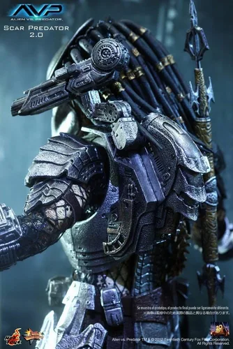 Vista 4 de Sideshow Scar Predator Alien vs Predator Sexta Escala Figura por