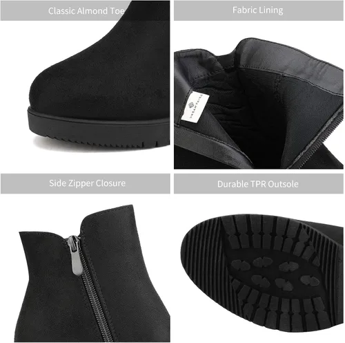 Vista 4 de DREAM PAIRS - Botas invernales, de tacón bajo, para mujer