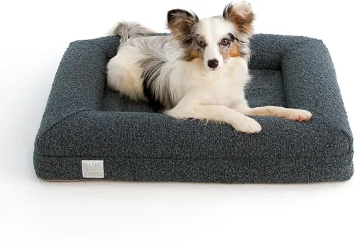 Vista 12 de Luxury Boucle - Cama ortopédica de espuma viscoelástica para perro con forro impermeable y funda lavable a máquina con cremalleras YKK