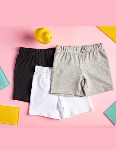 Vista 4 de MY WAY - Pantalones cortos de ciclismo para niña (algodón, 3 unidades, tallas 2-16)