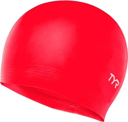 Vista 10 de TYR Gorro de natación de látex para adultos para mujeres y hombres, sombrero de natación de entrenamiento y recreación con una construcción de látex