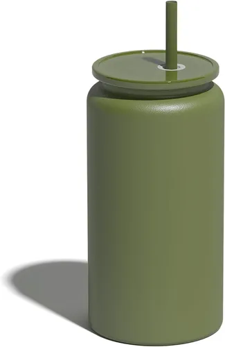 Vista 20 de Paquete de 6 vasos de 16 onzas, vaso aislado con popote, vaso de café
