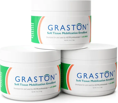 Vista 8 de Graston Technique Emoliente enriquecido con vitamina E - Tarro de 4 onzas, ideal para loción IASTM y crema de terapia de masaje, crema perfecta