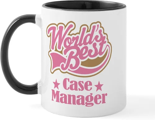 Vista 10 de CafePress Case Manager Gift (World's Best) Taza de café de cerámica de 11 oz (11.0 fl oz)