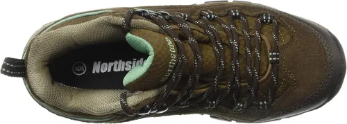Vista 5 de Northside Womens Pioneer Mid cuero impermeable senderismo zapato