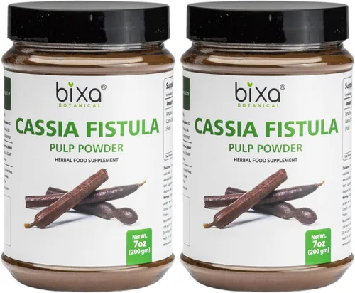 Vista 6 de bixa BOTANICAL Cassia Fístula en polvo (Amaltas) - Suplemento de hierbas ayurvédicas 7 onzas Sin gluten, sin OMG, tratado al vapor, vegano, 100%