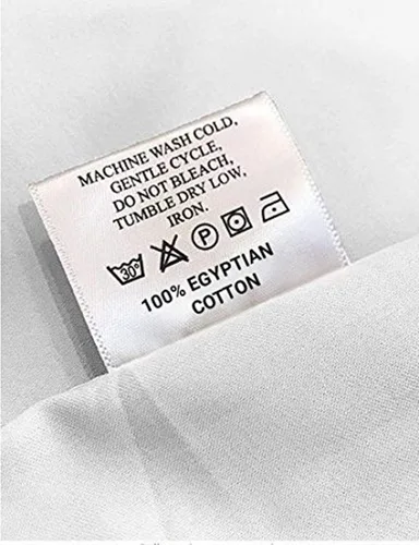 Vista 4 de Crown Collection Juego de 2 fundas de almohada estándar de 20 x 26 pulgadas, hipoalergénicas de 600 hilos, 100% algodón egipcio, fundas de almohada