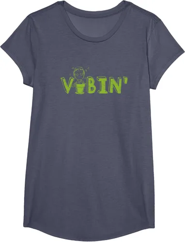 Vista 14 de Marvel Groot Vibin' Headphones Guardians of the Galaxy Camiseta, Negro
