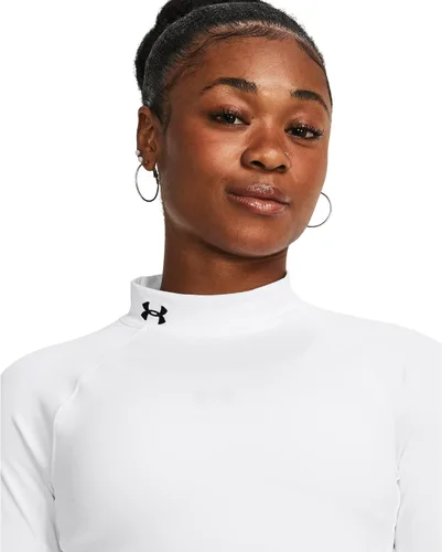 Vista 5 de Under Armour ColdGear Authentics - Camiseta de cuello alto falso para mujer