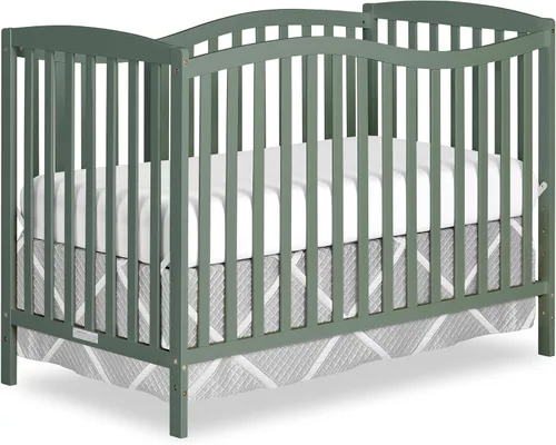Vista 10 de Dream On Me Chelsea - Cuna convertible 5 en 1 de color negro, certificación JPMA 4-Position Mattress Support, Converts to Toddler, Day and Full