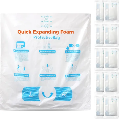 Vista 9 de 15 x 18 pulgadas, 10 unidades TONESPAC Instant Pack Quick Expanding Foam X-100 Bolsa de embalaje para embalaje y envío