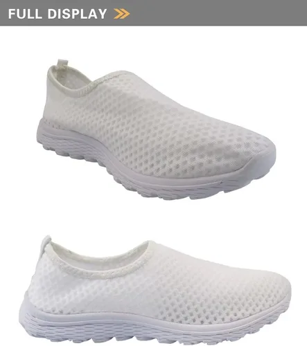 Vista 9 de GIFTPUZZ Zapatillas de correr para mujer ligeras antideslizantes transpirables de malla para caminar