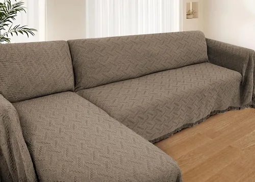 Vista 10 de HOMERILLA - Fundas de sofá seccional para sofá seccional, cobija de sofá en forma de L, 2 piezas, protector de muebles en forma de L para mascotas
