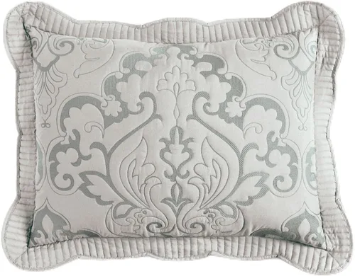 Vista 40 de BrylaneHome Amelia - Almohada cuadrada, color azul (Ashley Blue)