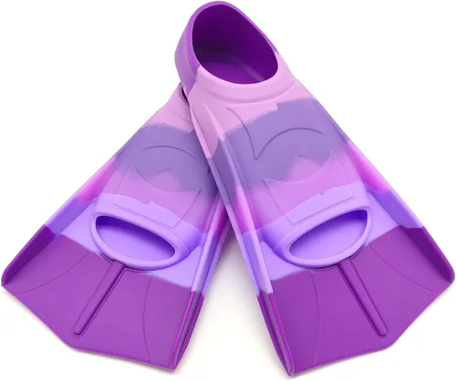 Vista 19 de Fadgesy - Aletas de entrenamiento de natación, cómodas aletas de silicona para nadar y bucear, tamaño adecuado para niños, niñas, niños y adultos