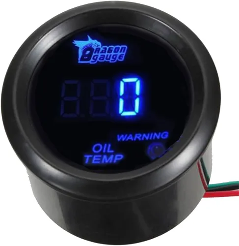 Vista 11 de ESUPPORT - Kit de medidor universal de 2 pulgadas (52mm) digital para turbo/boost del motor con luz LED azul