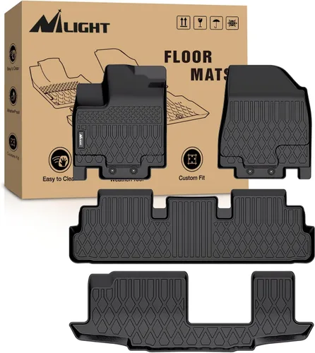 Vista 10 de Nilight Alfombrillas TPE para Nissan Altima 2007 2008 2009 2010 2011 2012 para todo tipo de clima, ajuste personalizado, forros de piso resistentes