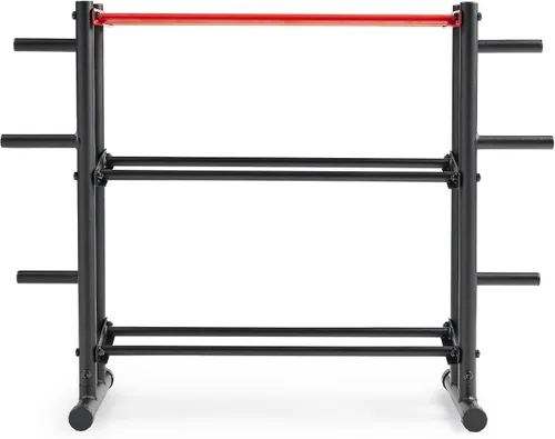 Vista 3 de Sunny Health & Fitness Home Gym Weight & Barbell Storage Rack Stand