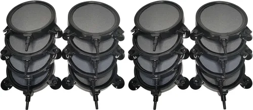 Vista 8 de PINVNBY Difusor de burbujas de disco de piedra de aire de 4.2 pulgadas con ventosas para oxigenación en tanques de agua dulce/salada, estanques