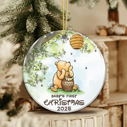 Vista 2 de Adornos de Primera Navidad del Bebé 2025 Adorables Decoraciones del Primer Árbol de Navidad del Bebé Recién Nacido 2025, Regalo de Recuerdo