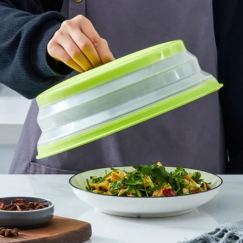Vista 3 de Funda plegable para microondas de EE. UU., con diseño de gancho, funda para microondas multiusos, cubierta plegable para platos de alimentos, sin