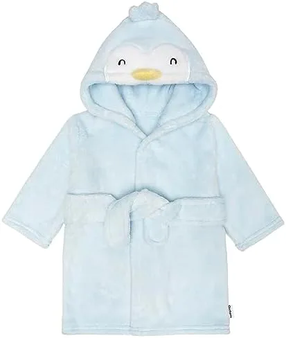Vista 8 de Gerber Albornoz unisex de felpa suave con capucha de personaje animal para bebé