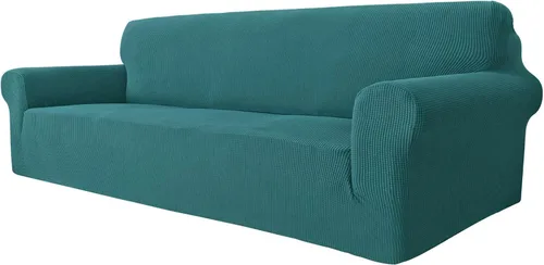 Vista 62 de MAXIJIN Funda elástica para silla con brazos, 1 pieza para sofá o silla de estar, funda antideslizante (31-46 pulgadas), protector de muebles que se