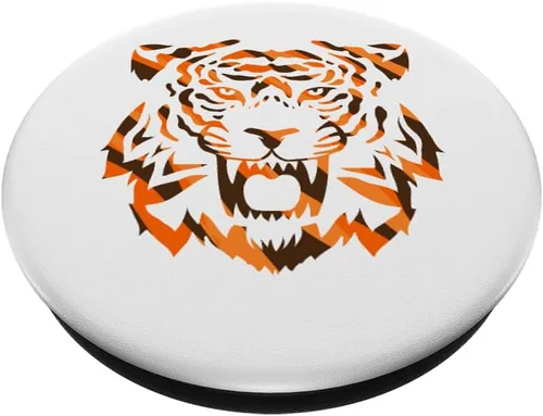 Vista 2 de Bengal Tiger Art Design - PopSockets intercambiables para hombres, mujeres y niños