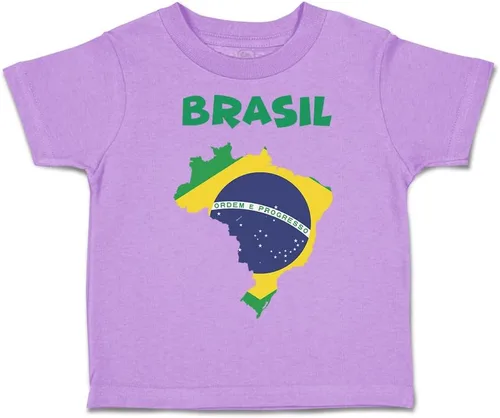 Vista 14 de Camiseta para niños pequeños Brasil Brasil Algodón Brasil Niño & Niña Ropa Bebé Divertido Tee Solo un diseño blanco