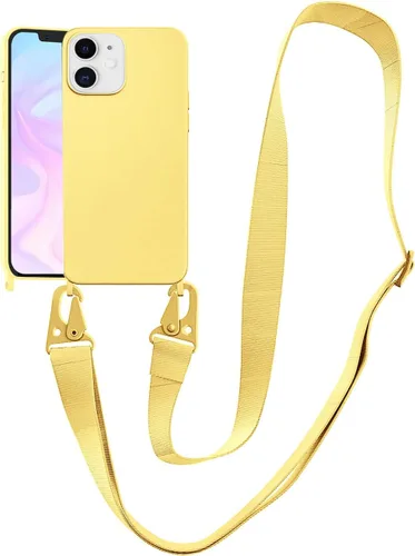 Vista 64 de Funda compatible con iPhone 8 Plus, iPhone 7 Plus/6 Plus/6S Plus con cordón, funda cruzada para iPhone con correa ajustable de silicona para iPhone