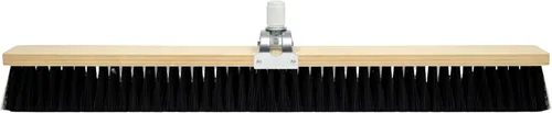 Vista 3 de Bon 82-470 Cepillo de acabado de hormigón 24" Cerdas de estireno negro con mango ajustable Socket 3" Trim para textura de hormigón