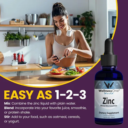Vista 7 de WellnessOne Gotas de zinc líquido iónico para apoyo a la inmunidad, suplementos líquidos de zinc altamente absorbibles para niños y adultos, probado