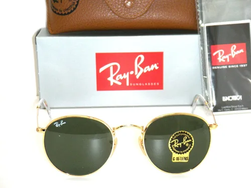Vista 2 de Ray Ban RB3447 ROUND METAL - Gafas de sol color 001, dorado, 1.969 in, Oro
