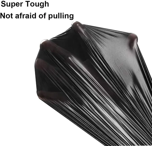 Vista 2 de IPLUS - Bolsas de basura altas con cordón para cocina, 7-8 galones, 100 unidades (negro, 7-8 galones)