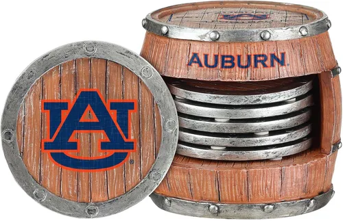Vista 12 de FOCO NCAA College Team Logo 5-Pack Barril Bebida Bebida Coaster Set