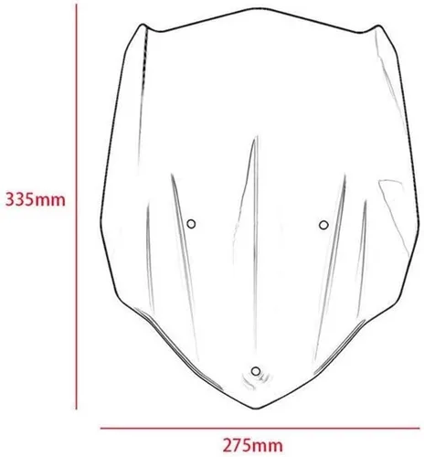 Vista 3 de GLoyer Motorcycle Windshield Smoke Color and Black Color Windscreens Wind Deflector Screen Compatible with MT03 MT 03 2016 with Mounting Bracket