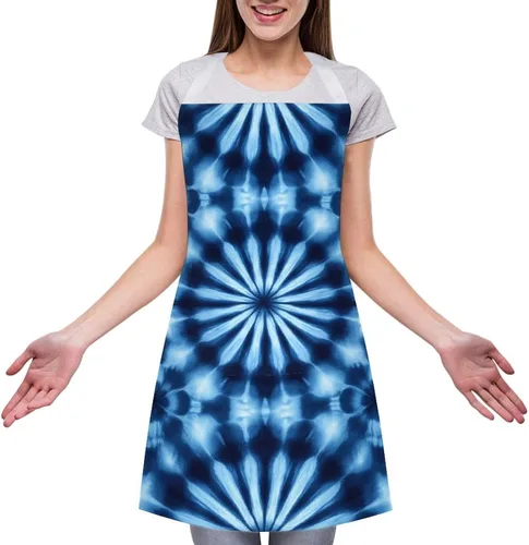 Vista 22 de Delantal de moda para mujer, resistente al agua, babero de bolsillo grande para cocina, lavavajillas