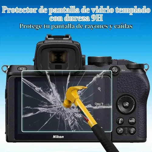 Vista 3 de ULBTER Protector de pantalla para cámara Nikon Z 50 Z50 y cubierta