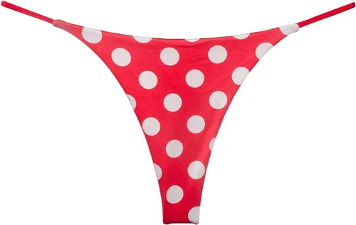 Vista 26 de Tanga de encaje sin costuras para mujer, ropa interior de cintura alta con tiras en G Serie 010-leopardo