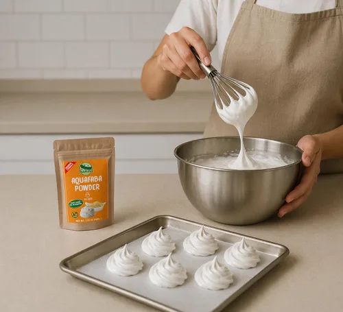 Vista 4 de Saheli - Aquafaba en polvo,sustituto vegano de huevo a base de plantas y espuma de cóctel, sustituye a 40 huevos, 3.53 oz
