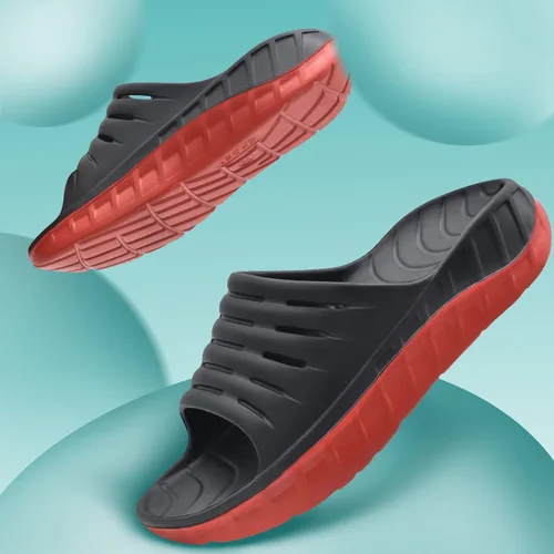 Vista 6 de GPOS Sandalias de recuperación deportiva para hombre, para fascitis plantar, gruesas, acolchadas, ligeras, cómodas, ortopédicas