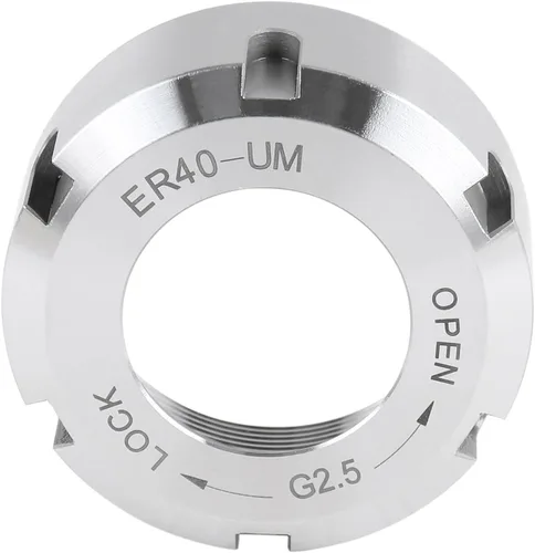Vista 9 de Accusize Industrial Tools Tuerca hexagonal ER16-A, equilibrada a 18,000 RPM en G2.5, ER16-ANUT M22×1.5, Balanced to 18,000 RPM, HRC 50-52, Alloy